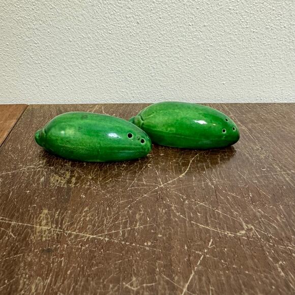 Japan Vintage Porcelain CORN small salt and pepper shakers - Picture 5 of 7